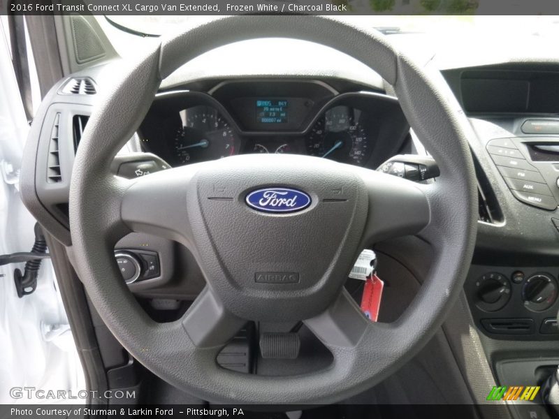 Frozen White / Charcoal Black 2016 Ford Transit Connect XL Cargo Van Extended