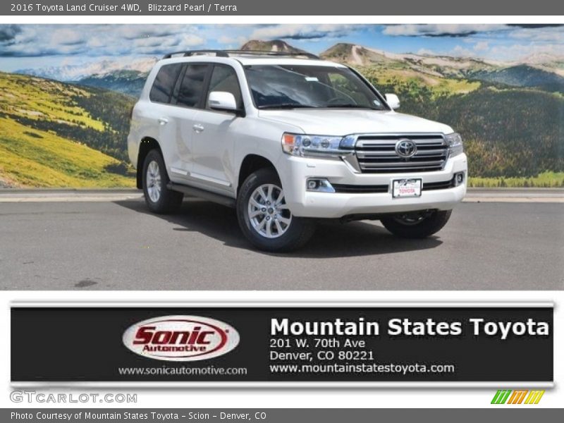 Blizzard Pearl / Terra 2016 Toyota Land Cruiser 4WD