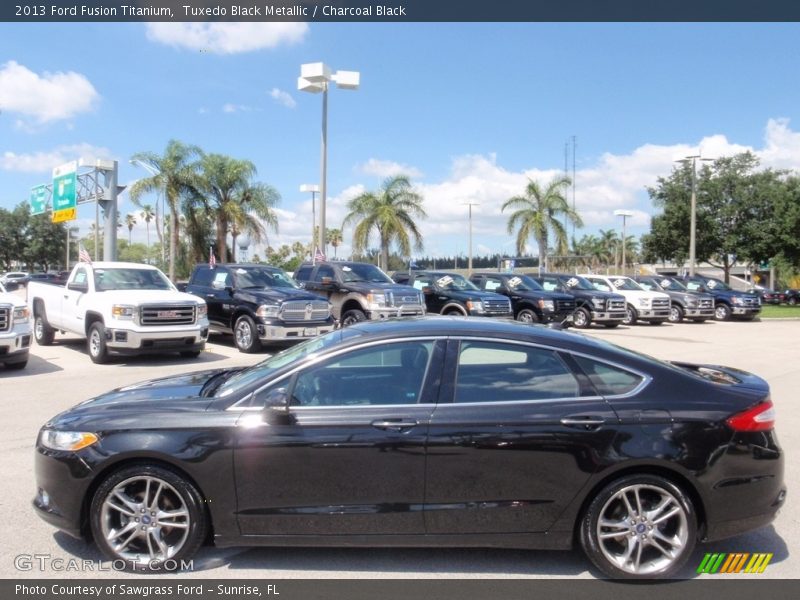 Tuxedo Black Metallic / Charcoal Black 2013 Ford Fusion Titanium