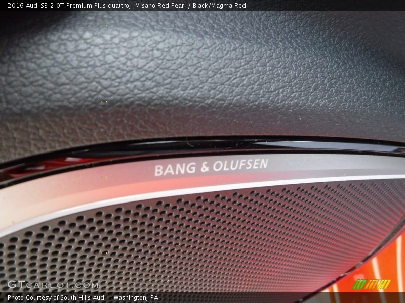 Misano Red Pearl / Black/Magma Red 2016 Audi S3 2.0T Premium Plus quattro