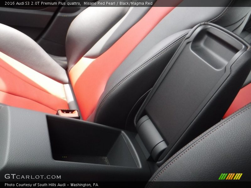 Misano Red Pearl / Black/Magma Red 2016 Audi S3 2.0T Premium Plus quattro