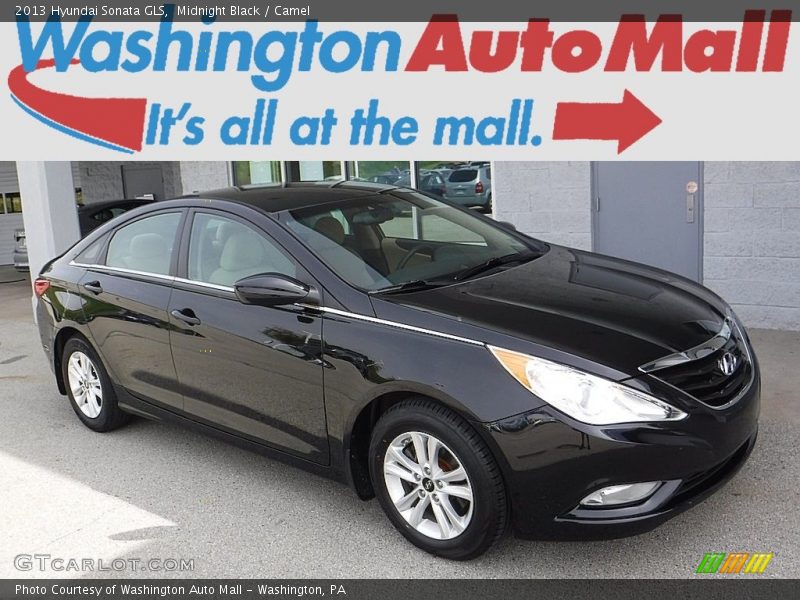 Midnight Black / Camel 2013 Hyundai Sonata GLS