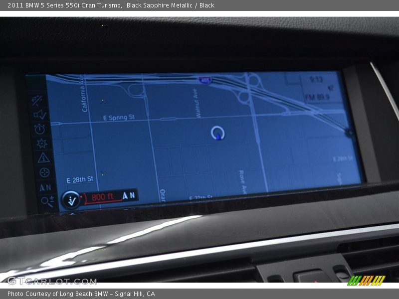 Black Sapphire Metallic / Black 2011 BMW 5 Series 550i Gran Turismo