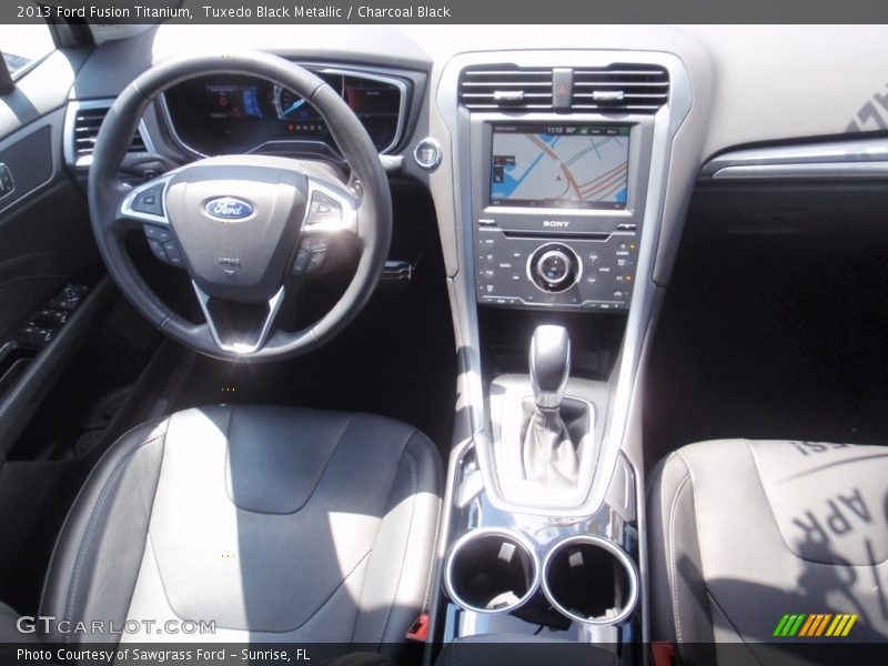 Tuxedo Black Metallic / Charcoal Black 2013 Ford Fusion Titanium