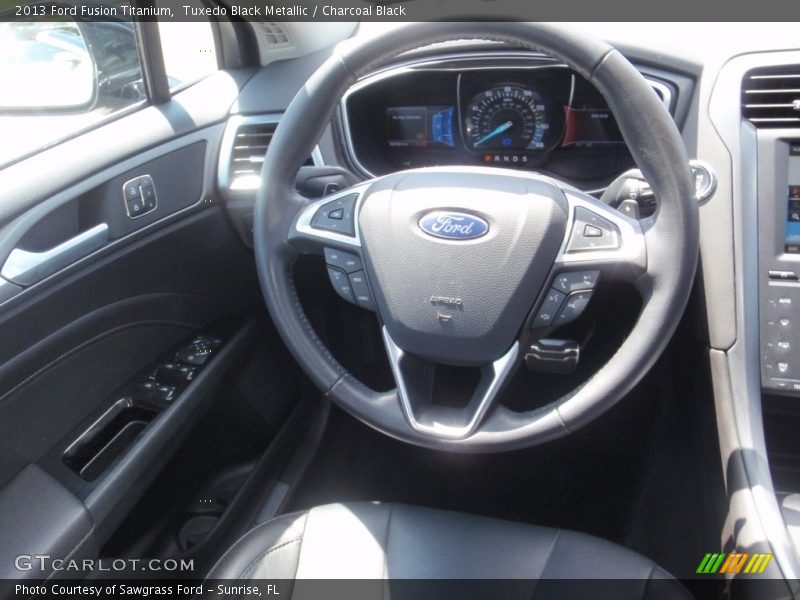 Tuxedo Black Metallic / Charcoal Black 2013 Ford Fusion Titanium