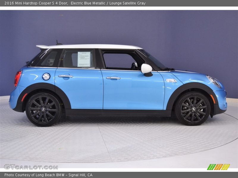 Electric Blue Metallic / Lounge Satellite Gray 2016 Mini Hardtop Cooper S 4 Door