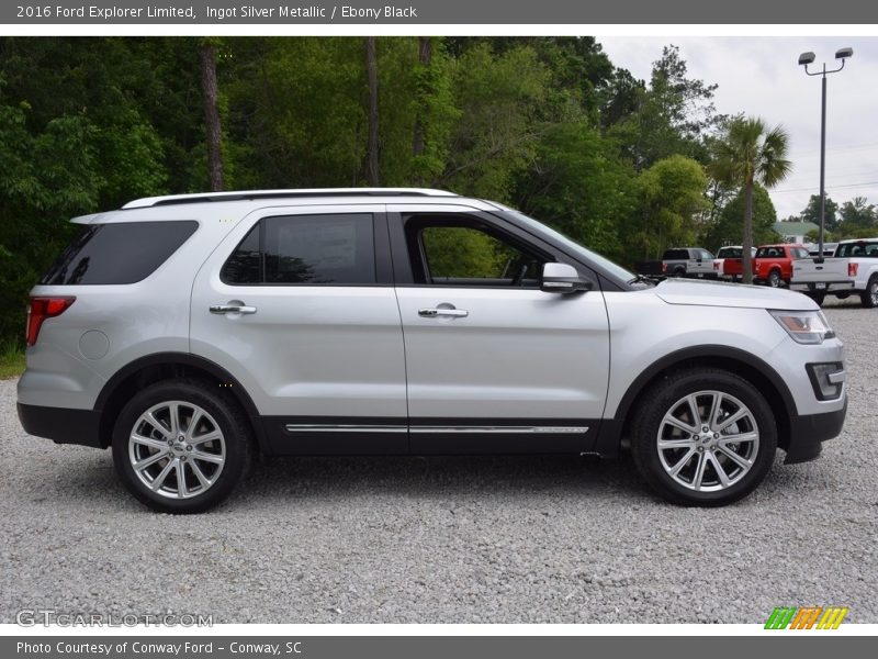 Ingot Silver Metallic / Ebony Black 2016 Ford Explorer Limited