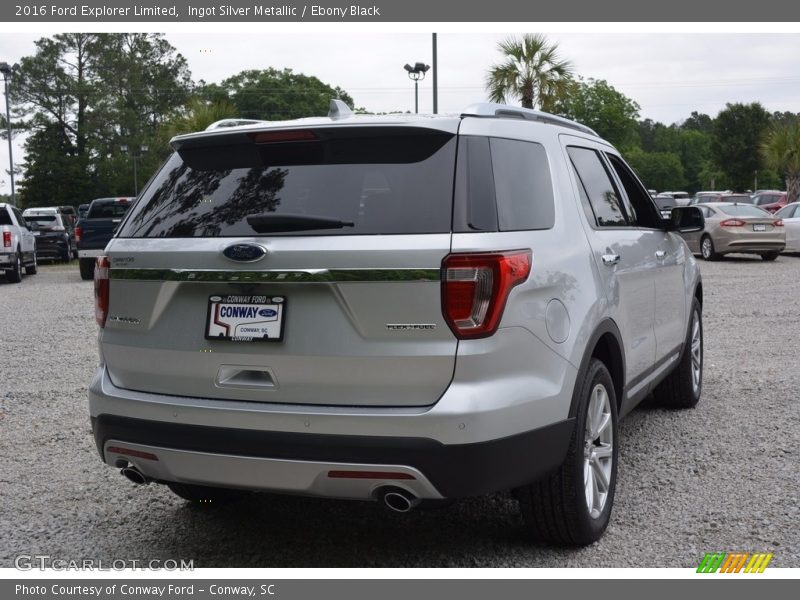 Ingot Silver Metallic / Ebony Black 2016 Ford Explorer Limited