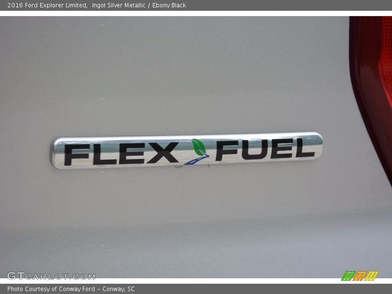 Ingot Silver Metallic / Ebony Black 2016 Ford Explorer Limited