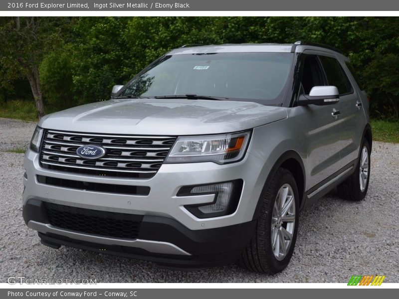 Ingot Silver Metallic / Ebony Black 2016 Ford Explorer Limited