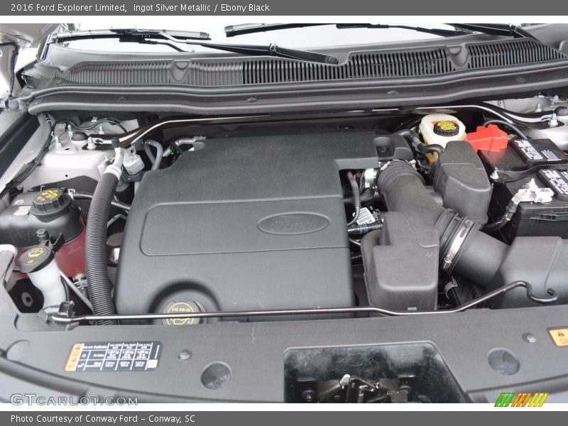 Ingot Silver Metallic / Ebony Black 2016 Ford Explorer Limited