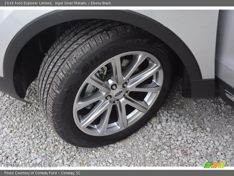 Ingot Silver Metallic / Ebony Black 2016 Ford Explorer Limited
