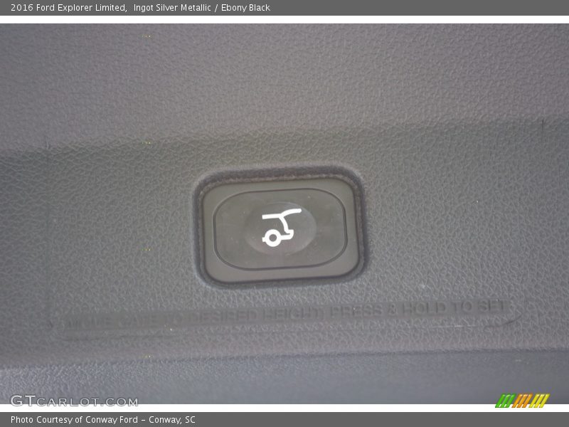 Ingot Silver Metallic / Ebony Black 2016 Ford Explorer Limited
