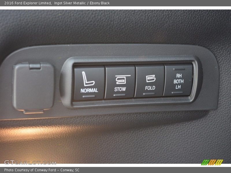 Ingot Silver Metallic / Ebony Black 2016 Ford Explorer Limited