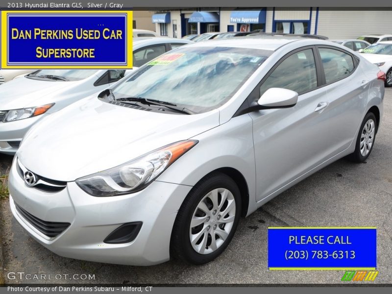 Silver / Gray 2013 Hyundai Elantra GLS