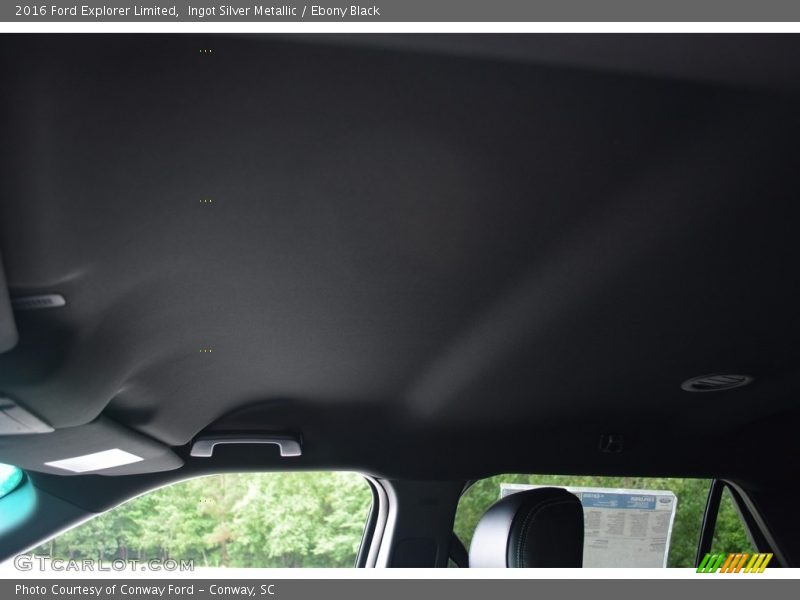 Ingot Silver Metallic / Ebony Black 2016 Ford Explorer Limited