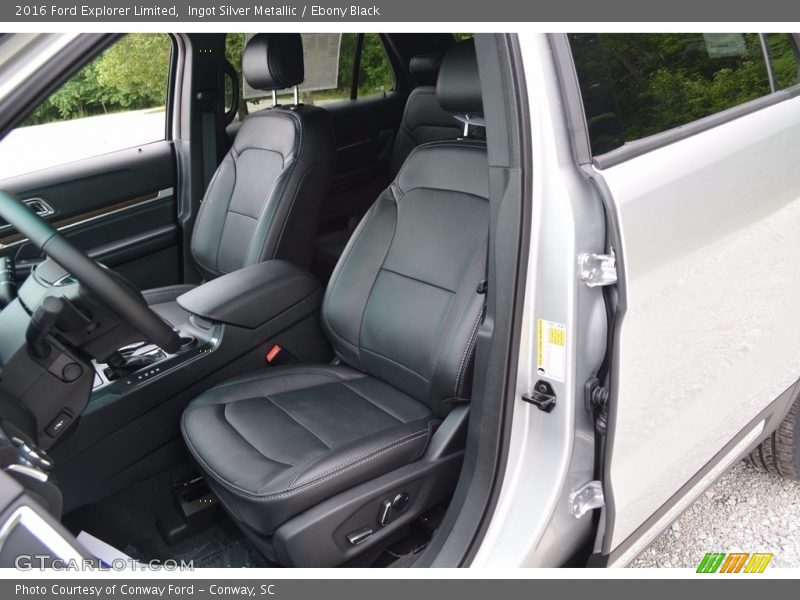 Ingot Silver Metallic / Ebony Black 2016 Ford Explorer Limited