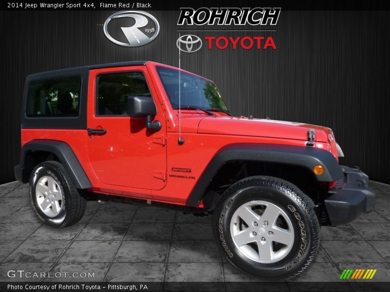 Flame Red / Black 2014 Jeep Wrangler Sport 4x4
