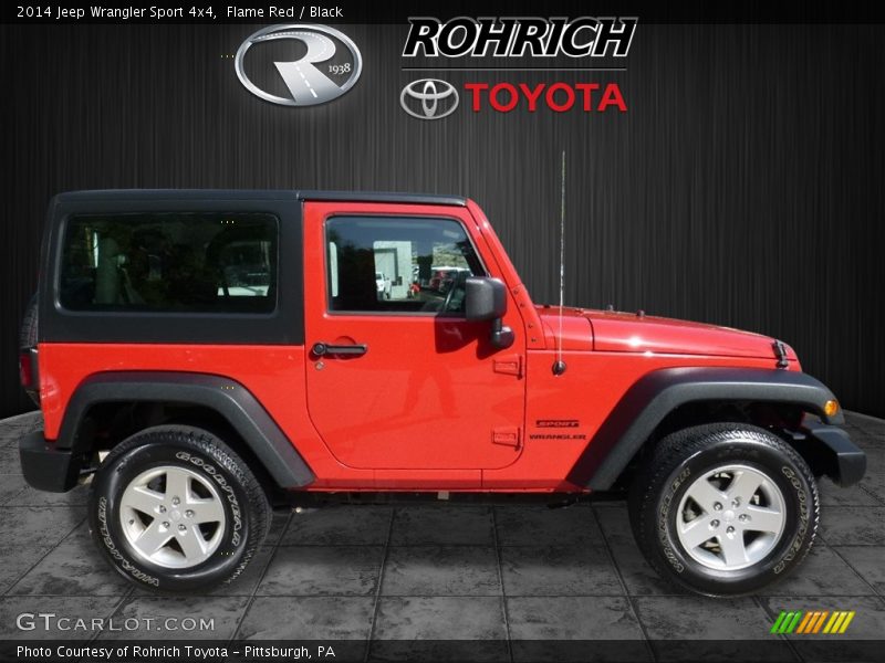 Flame Red / Black 2014 Jeep Wrangler Sport 4x4