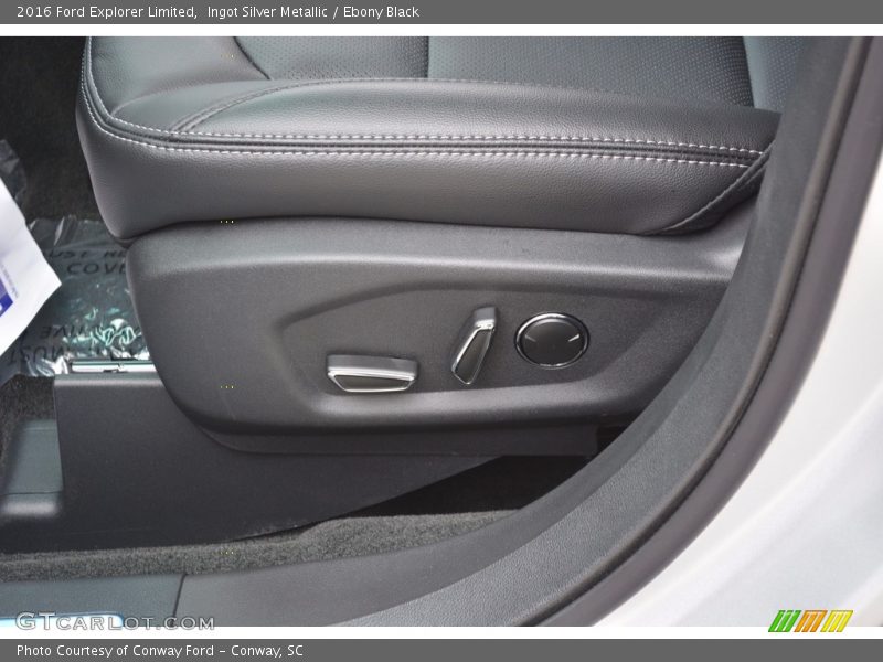Ingot Silver Metallic / Ebony Black 2016 Ford Explorer Limited
