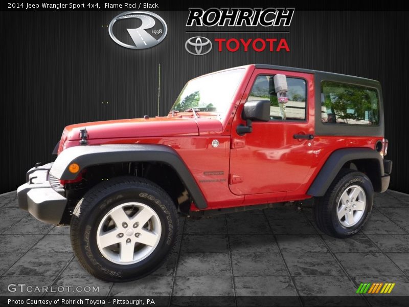 Flame Red / Black 2014 Jeep Wrangler Sport 4x4