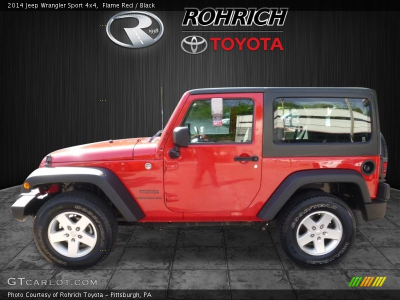 Flame Red / Black 2014 Jeep Wrangler Sport 4x4