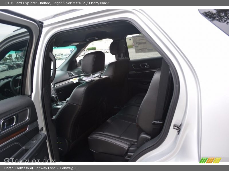 Ingot Silver Metallic / Ebony Black 2016 Ford Explorer Limited