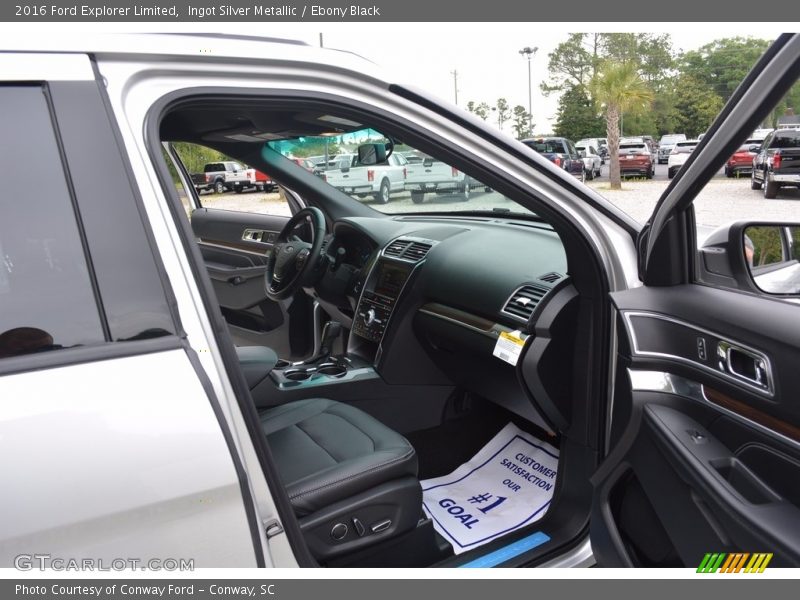 Ingot Silver Metallic / Ebony Black 2016 Ford Explorer Limited