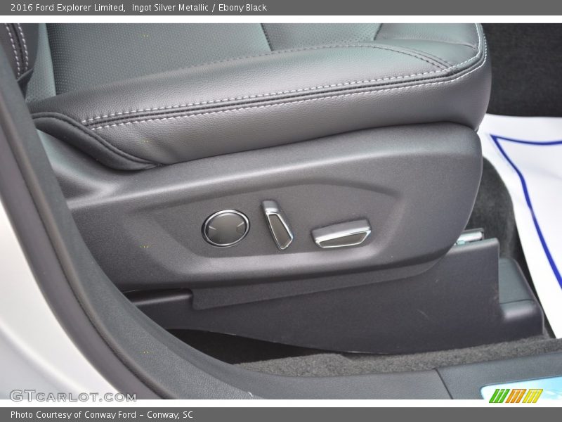 Ingot Silver Metallic / Ebony Black 2016 Ford Explorer Limited