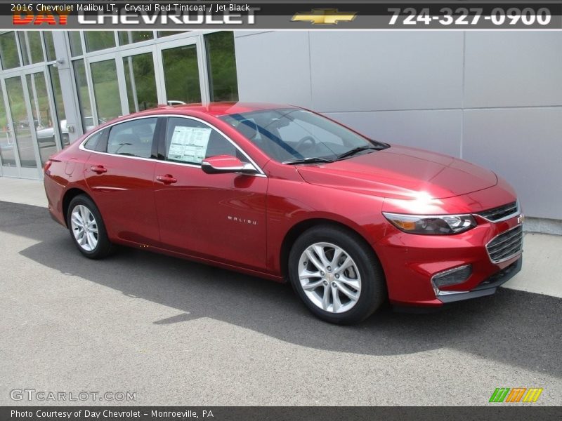 Crystal Red Tintcoat / Jet Black 2016 Chevrolet Malibu LT