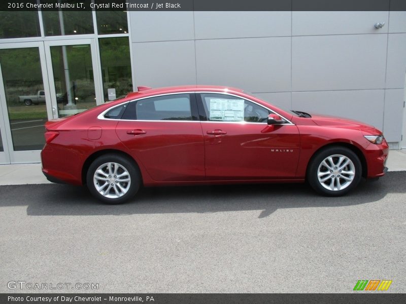 Crystal Red Tintcoat / Jet Black 2016 Chevrolet Malibu LT