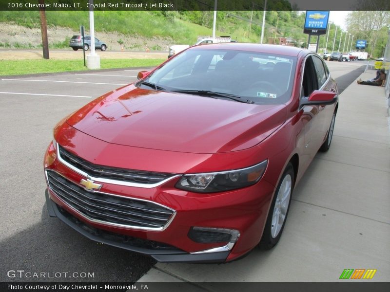 Crystal Red Tintcoat / Jet Black 2016 Chevrolet Malibu LT