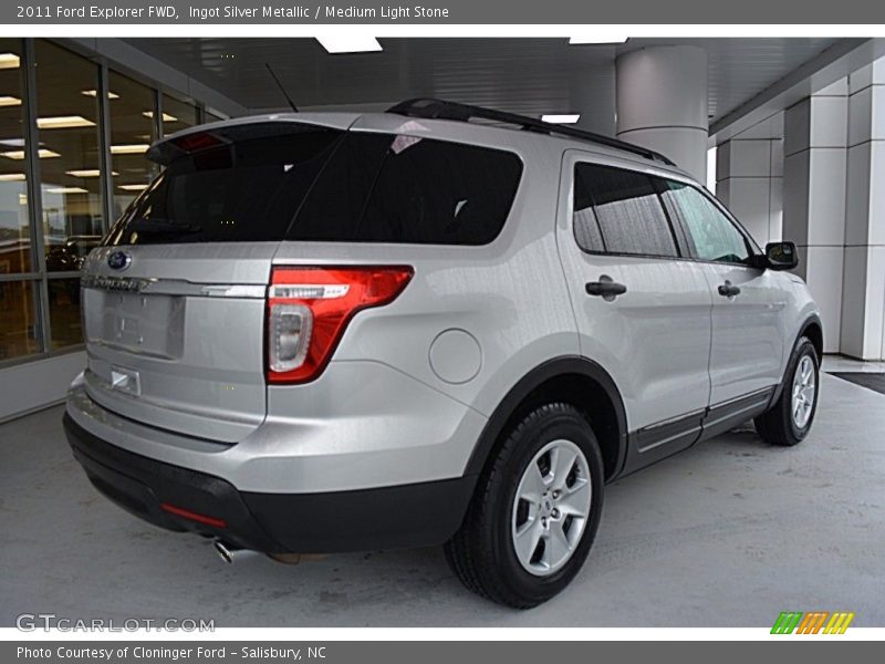 Ingot Silver Metallic / Medium Light Stone 2011 Ford Explorer FWD