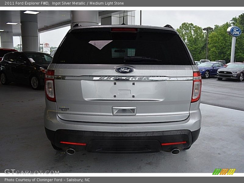 Ingot Silver Metallic / Medium Light Stone 2011 Ford Explorer FWD