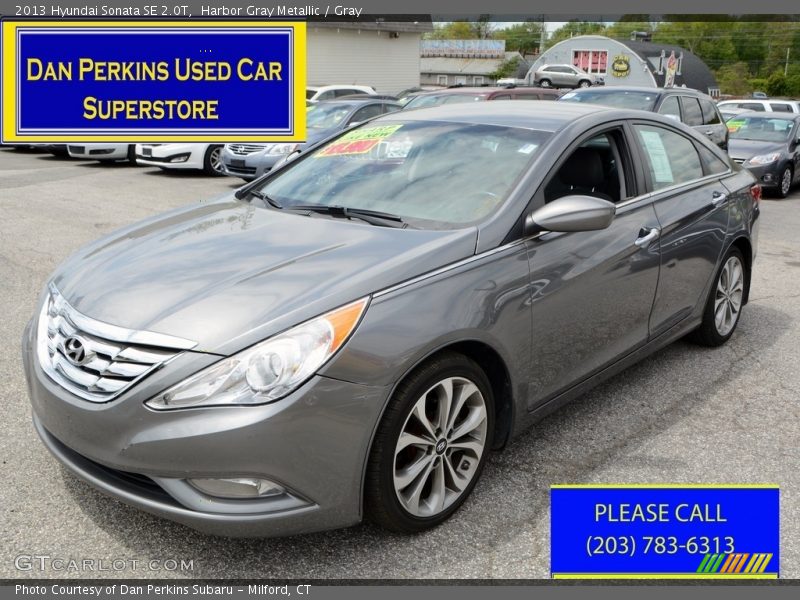 Harbor Gray Metallic / Gray 2013 Hyundai Sonata SE 2.0T
