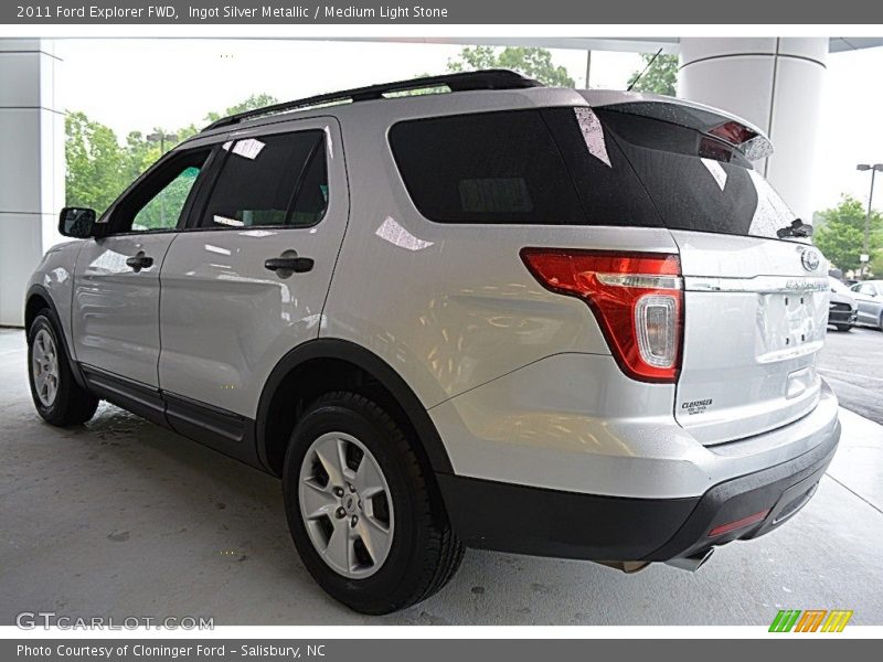 Ingot Silver Metallic / Medium Light Stone 2011 Ford Explorer FWD