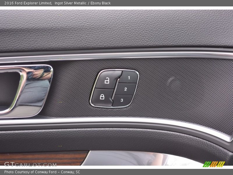 Ingot Silver Metallic / Ebony Black 2016 Ford Explorer Limited