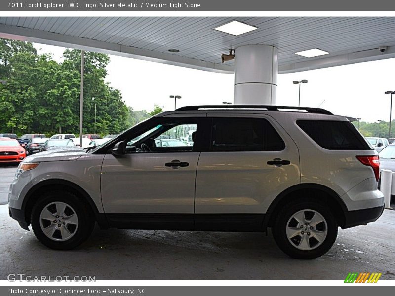 Ingot Silver Metallic / Medium Light Stone 2011 Ford Explorer FWD