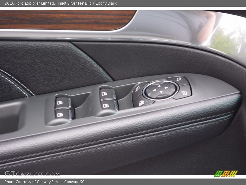 Ingot Silver Metallic / Ebony Black 2016 Ford Explorer Limited