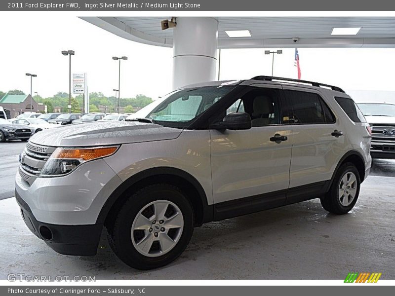 Ingot Silver Metallic / Medium Light Stone 2011 Ford Explorer FWD