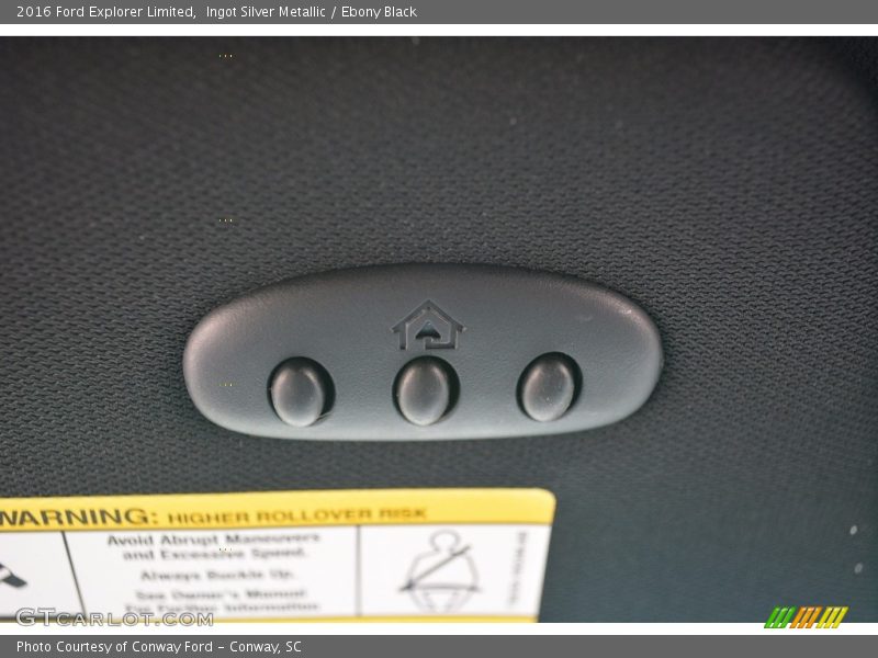 Ingot Silver Metallic / Ebony Black 2016 Ford Explorer Limited