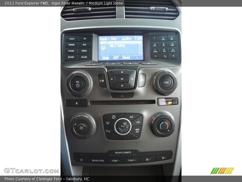 Ingot Silver Metallic / Medium Light Stone 2011 Ford Explorer FWD