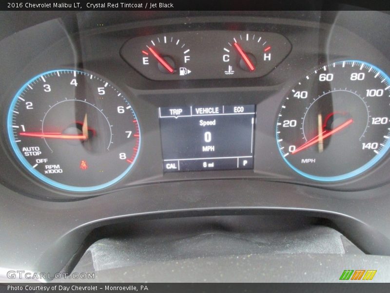 Crystal Red Tintcoat / Jet Black 2016 Chevrolet Malibu LT