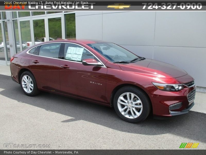 Butte Red Metallic / Jet Black 2016 Chevrolet Malibu LT