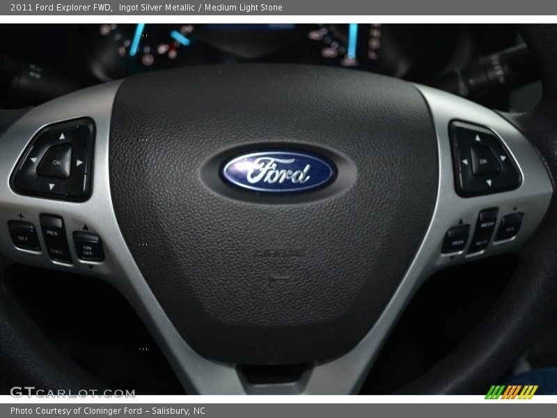 Ingot Silver Metallic / Medium Light Stone 2011 Ford Explorer FWD