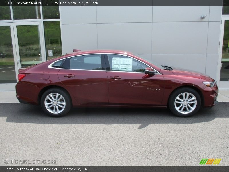 Butte Red Metallic / Jet Black 2016 Chevrolet Malibu LT