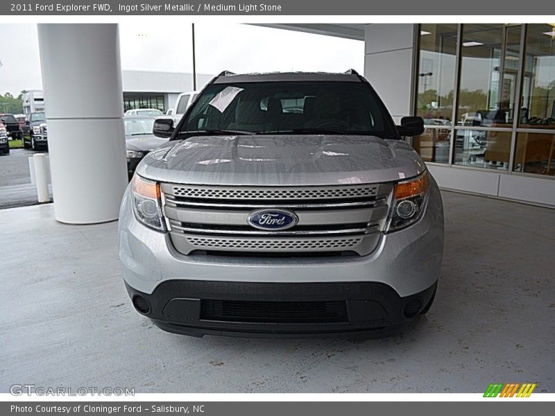 Ingot Silver Metallic / Medium Light Stone 2011 Ford Explorer FWD