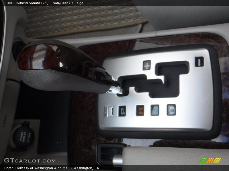 Ebony Black / Beige 2008 Hyundai Sonata GLS