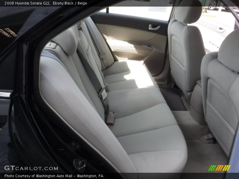 Ebony Black / Beige 2008 Hyundai Sonata GLS