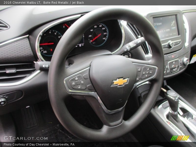 Butte Red Metallic / Jet Black 2016 Chevrolet Malibu LT